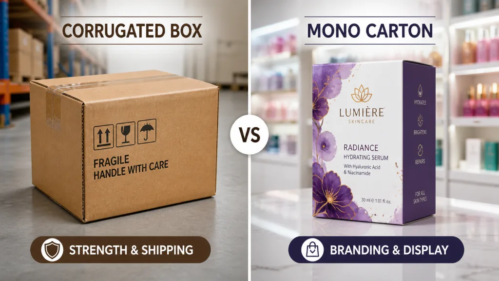 Corrugated vs Mono Carton Boxes: Which One Does Your Product Actually Need?
